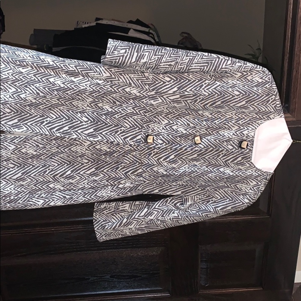 Cabi jacket (white and dark gray)